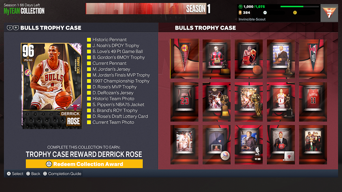 NBA 2K23 MyTEAM Trophy Case