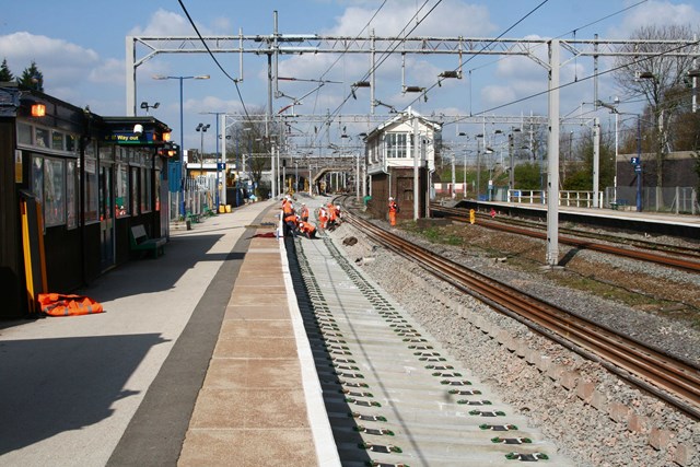 Trent Valley 4 Tracking Project: Trent Valley 4 Tracking - Installation of new track at Lichfield Trent Valley Station