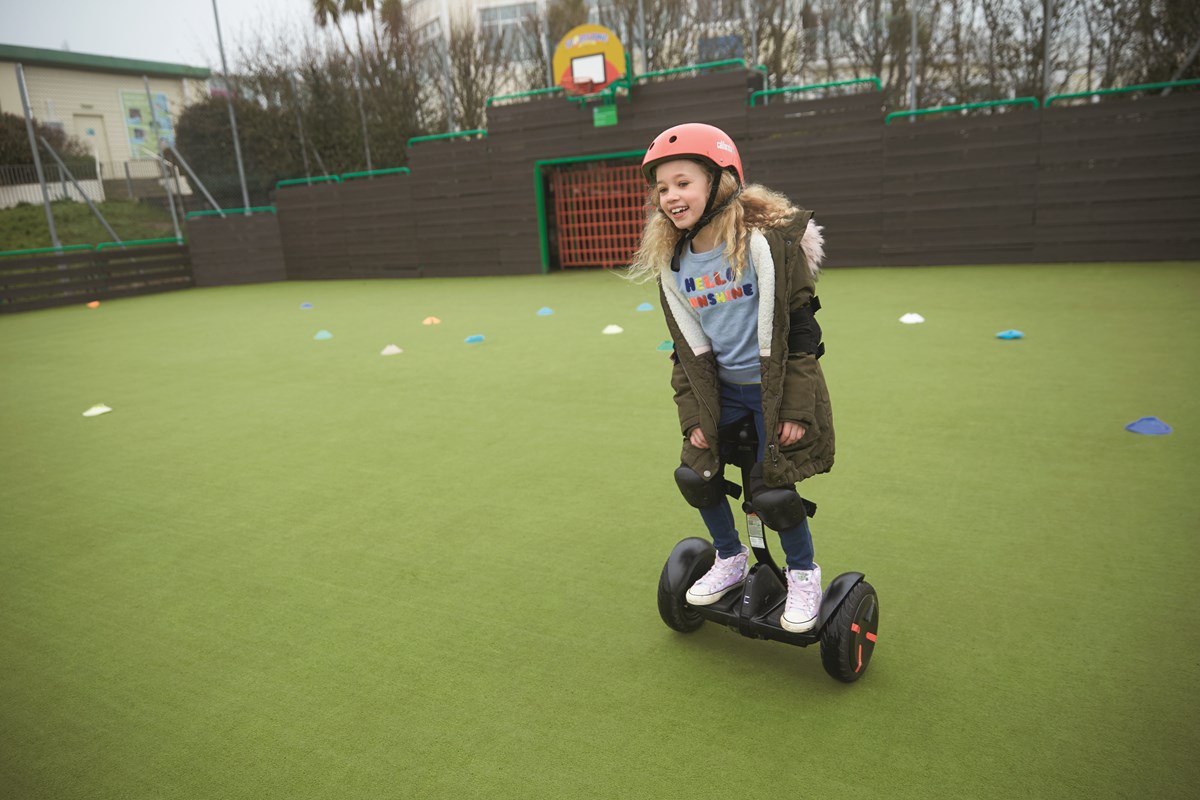 Junior Segways at Devon Cliffs