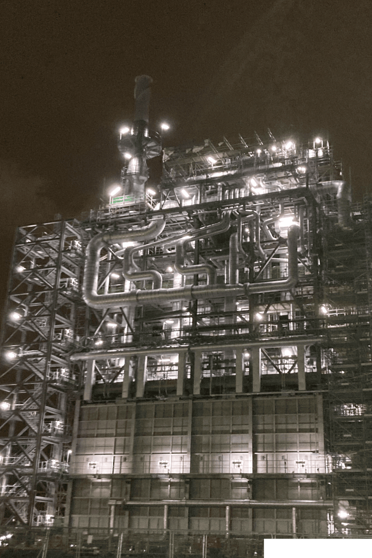 F10 at INEOS O&P UK, Grangemouth (night)