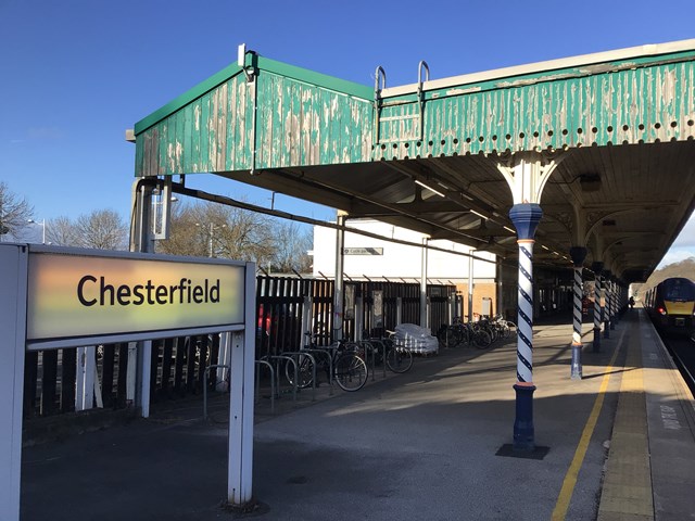 Chesterfield station's platform canopies shown some 'TLC'-2