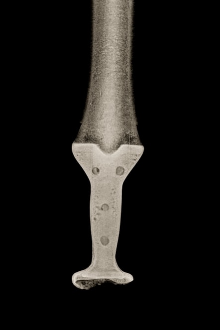 Xray of the Inverbroom sword. Image (c) National Museums Scotland