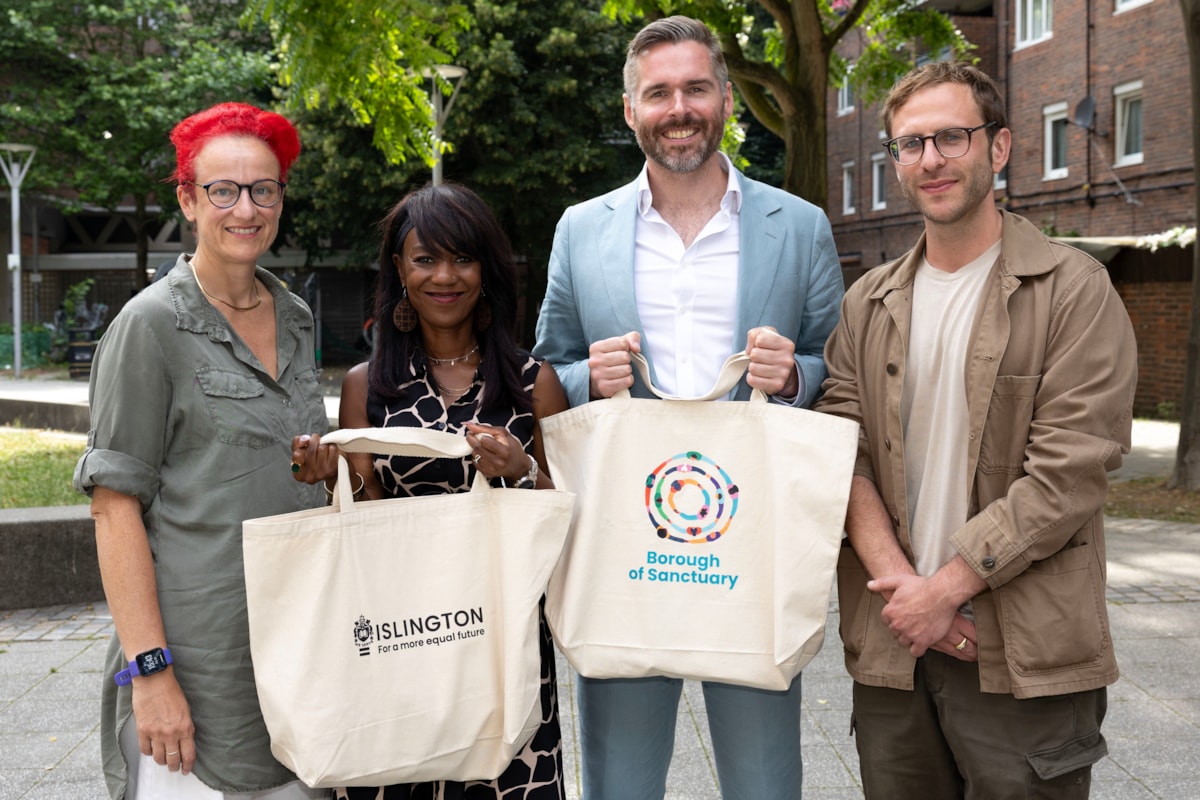 Pictured from left to right are: Cllr Chapman, Dr Debbie Weekes-Bernard, Tom Copley, and Cllr Woolf