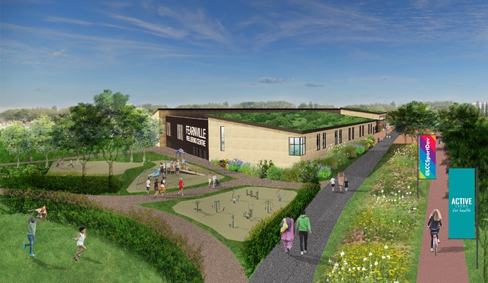 Major new plans aim to deliver a healthy future for ageing leisure centre site: Fearnville 1