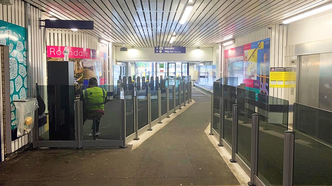 New ticket barriers at Rochdale station