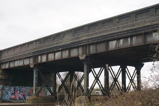 Railway upgrade under way in Ilkeston: Awsworth Bridge in Ilkeston