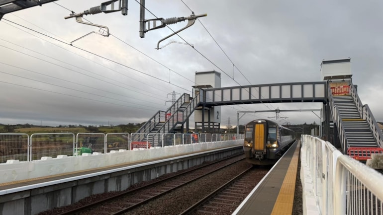Behind the scenes at Balgray as new station footbridge and lifts installed