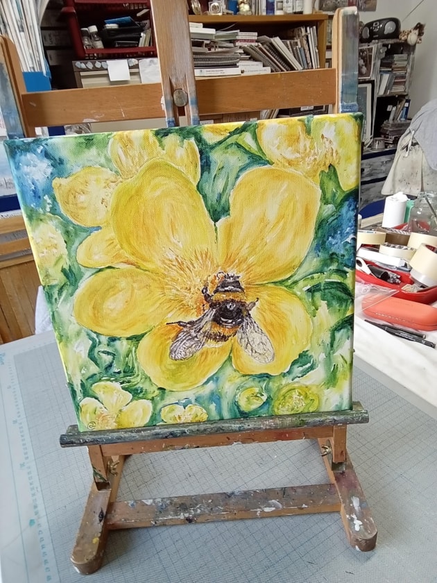 To Bee a Busy Bee - exhibited at the OHWF 2024 art exhibition (c) Debbie Cullis