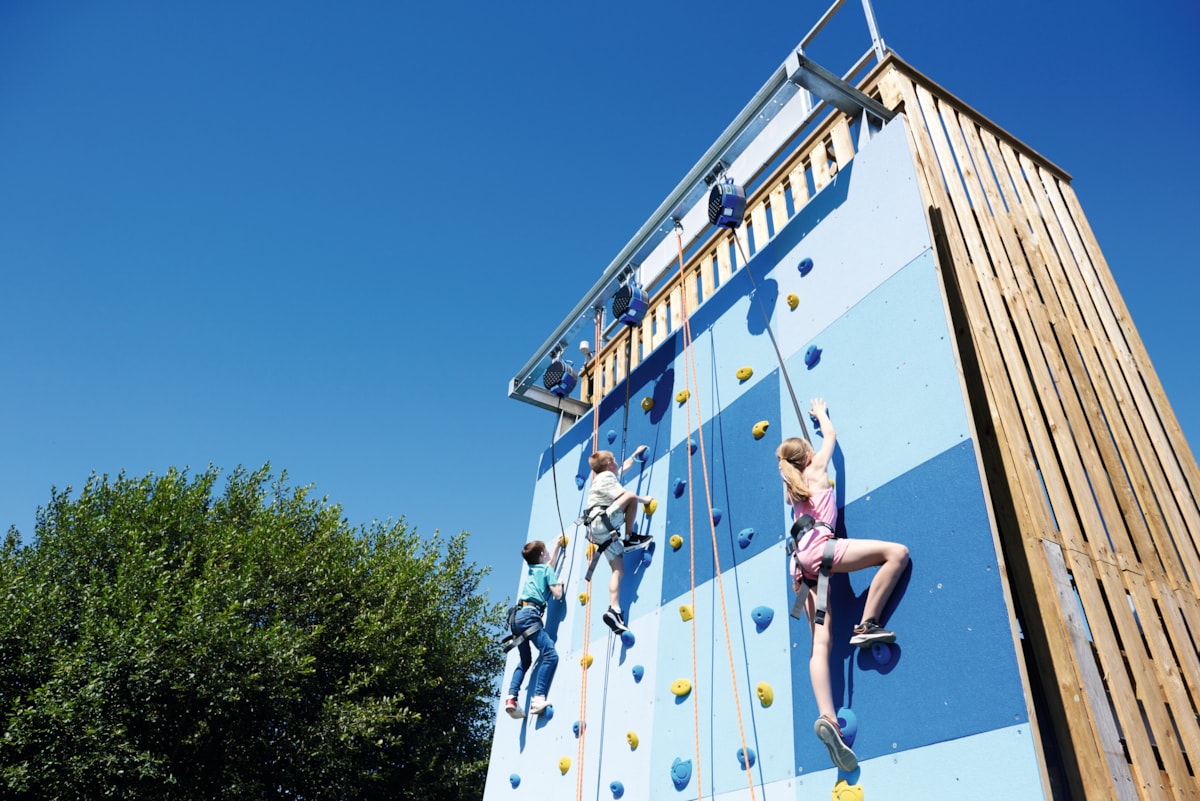 Marton Mere climbing wall