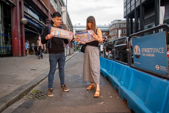TfL Press Release - Explore London on foot with TfL’s Streetspace-inspired orienteering challenges: TfL Image - Explore London on foot with  Streetspace-inspired orienteering challenges