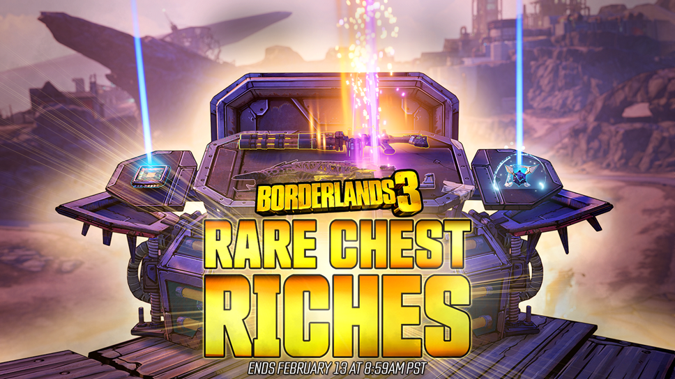 Score Rare Loot More Often During Borderlands® 3’s ‘Rare Chest Riches’ Two-Week Mini-Event: BL3 Rare Chest Riches Mini Event