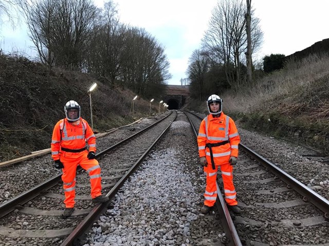 Track-engineering father and son keep railway running safely: Howerd Kernahan and his son Rafael