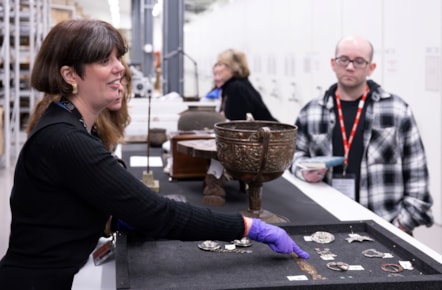 Curators meet the makers at the National Museums Collection Centre. Photo © Neil Hanna (1)