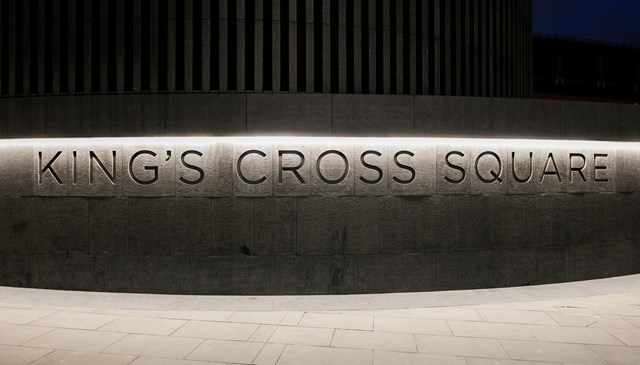 King's Cross railway station - sign