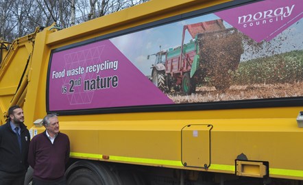 Vehicle panels reinforce message on food waste recycling