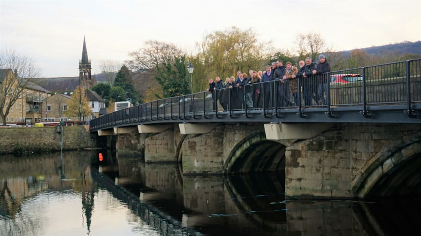 Otley Bridge replacement footway reopens following major upgrade: Otley Bridge footway opens Nov 2025
