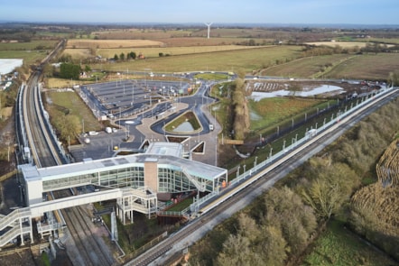 Worcestershire Parkway aerial shot 1