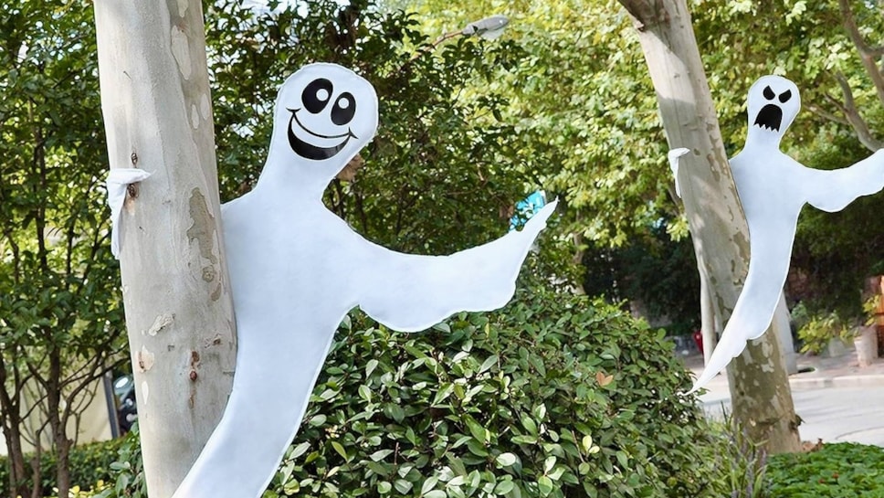 Park Halloween decorations at Hafan