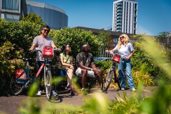 Santander Cycles offer half-price monthly memberships to mark World Car Free Day: TfL Image - Santander Cycle