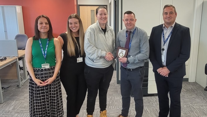 SOC Local lead Det Supt Andy Farrell with Senior Sgt Sharee Bhan and CBH team members: SOC Local lead Det Supt Andy Farrell with Senior Sgt Sharee Bhan and CBH team members