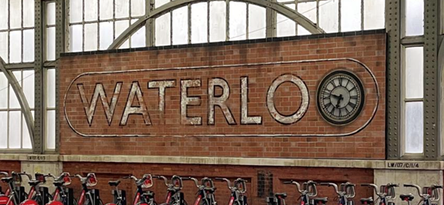 Time for the 100th mural in Network Rail’s Southern region - featuring Waterloo’s iconic clock: Waterloo station mural 2