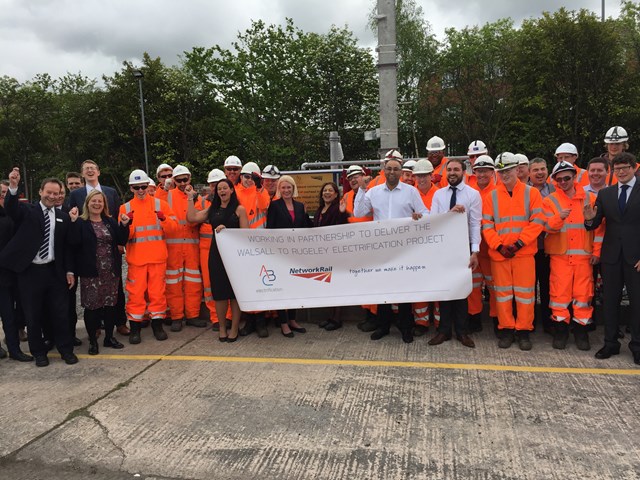 MPs see first-hand work to improve the railway between Walsall and Rugeley: Walsall to Rugeley electrification