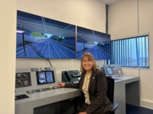 Sarah Gibson, MP for Chippenham, at Siemens Mobility