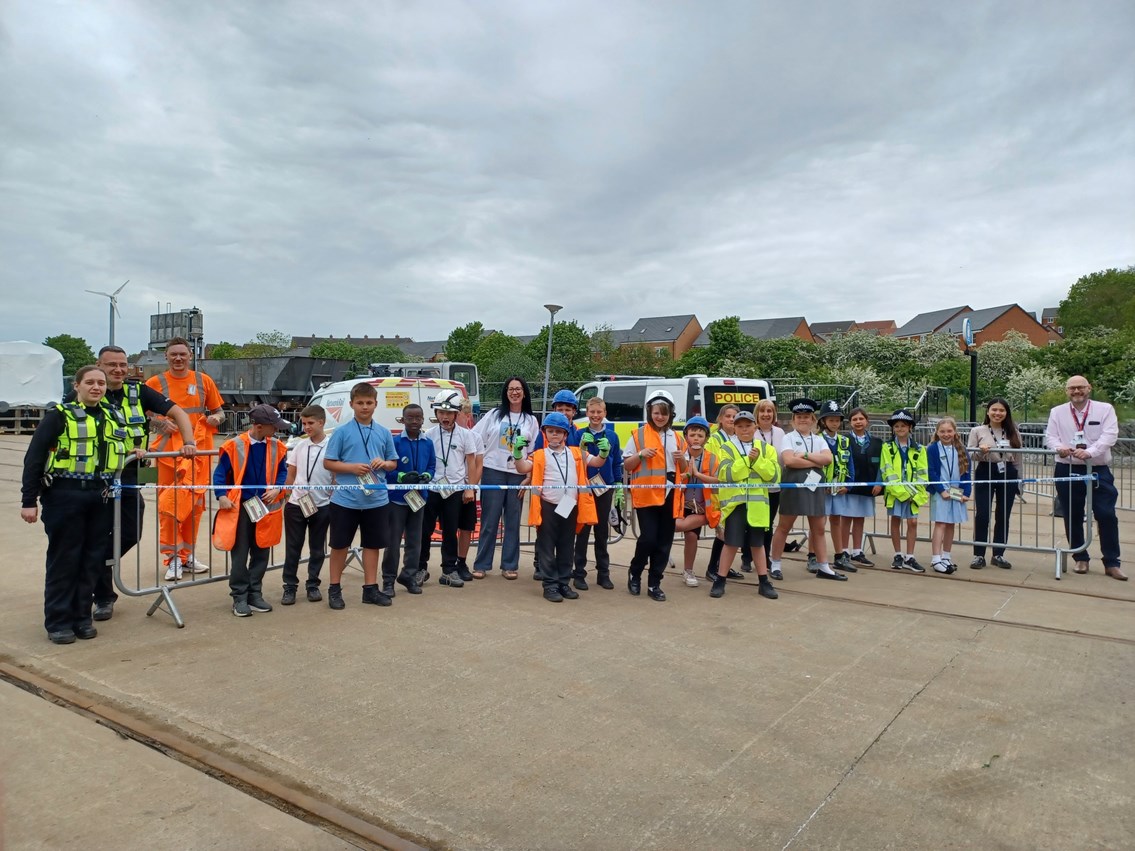 Rail industry hosts safety day for 200 North East schoolchildren 1