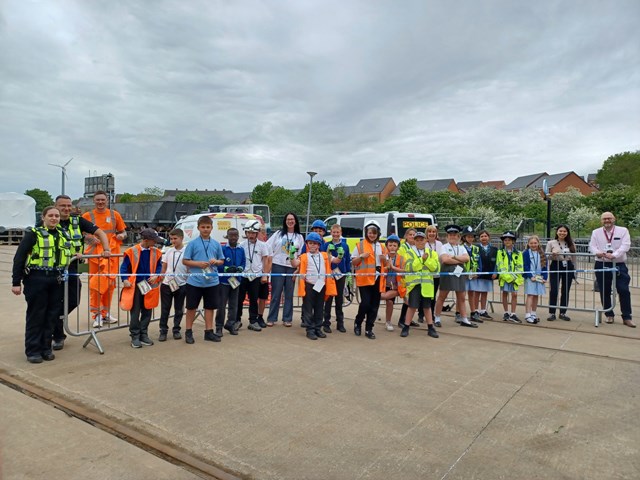 Rail industry hosts safety day for 200 North East schoolchildren: Rail industry hosts safety day for 200 North East schoolchildren 1