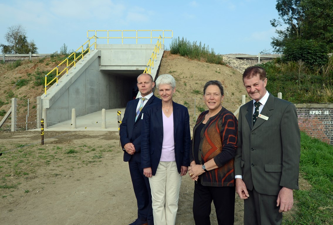 Minister of State for Transport, Baroness Kramer visits GNGE project: 11 September 2014 Heighington bypass