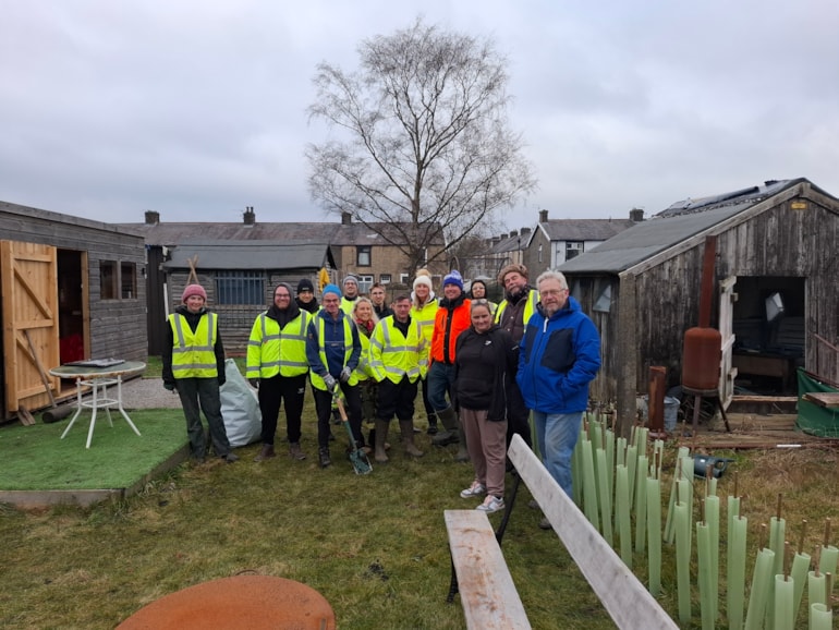 Hundreds of trees planted in East Lancashire village