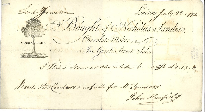 Archives choc full of tales about sweet life of estate's lords and ladies: wyl100-ea-12-1-1774-chocolatemaker.jpg