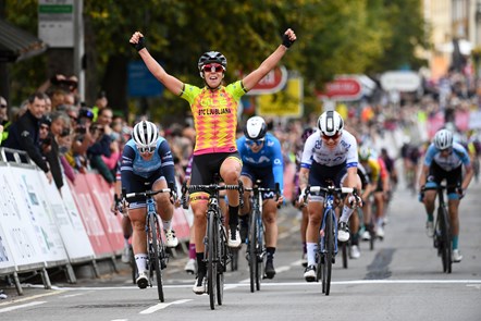 Marta Bastianelli wins Stage One in Banbury (SWpix)