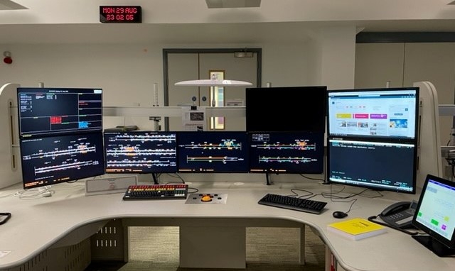 The new digital workstation at Manchester Rail Operating Centre