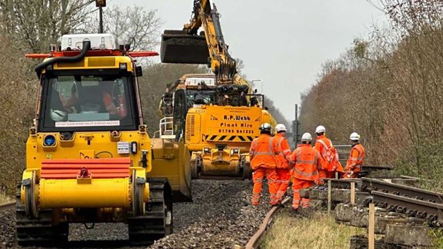 Fareham track work: Fareham track work