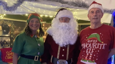Joanne Martin, Santa and Neil Bliss Magna Housing Santa's Grottos 2025