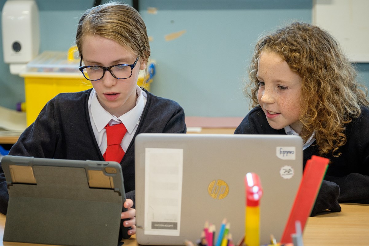 Dunlop Primary pupils Alexandra and Matthew are the school’s Eco Reps