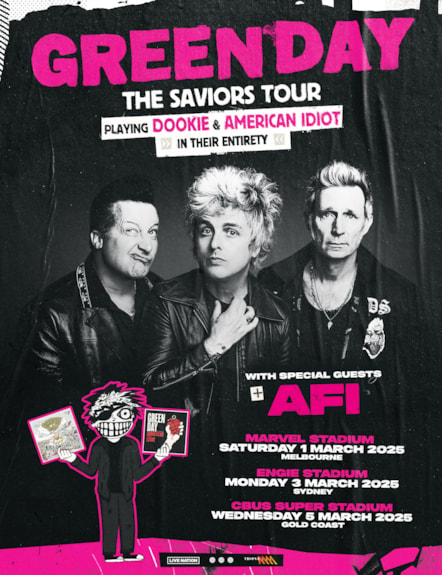 greenday au 2025 poster