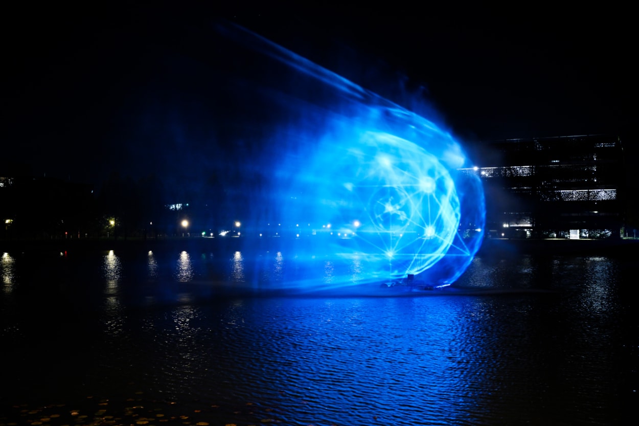 Light Night Leeds 2024: Norwegian artist Anastasia Isachsen’s stunning Monad will be projected onto the water at Leeds Dock. Inspired by the circular nature of life, rebirth and the universe, the piece will be accompanied by a compelling soundscape.