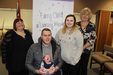 UK's youngest library member takes a bow