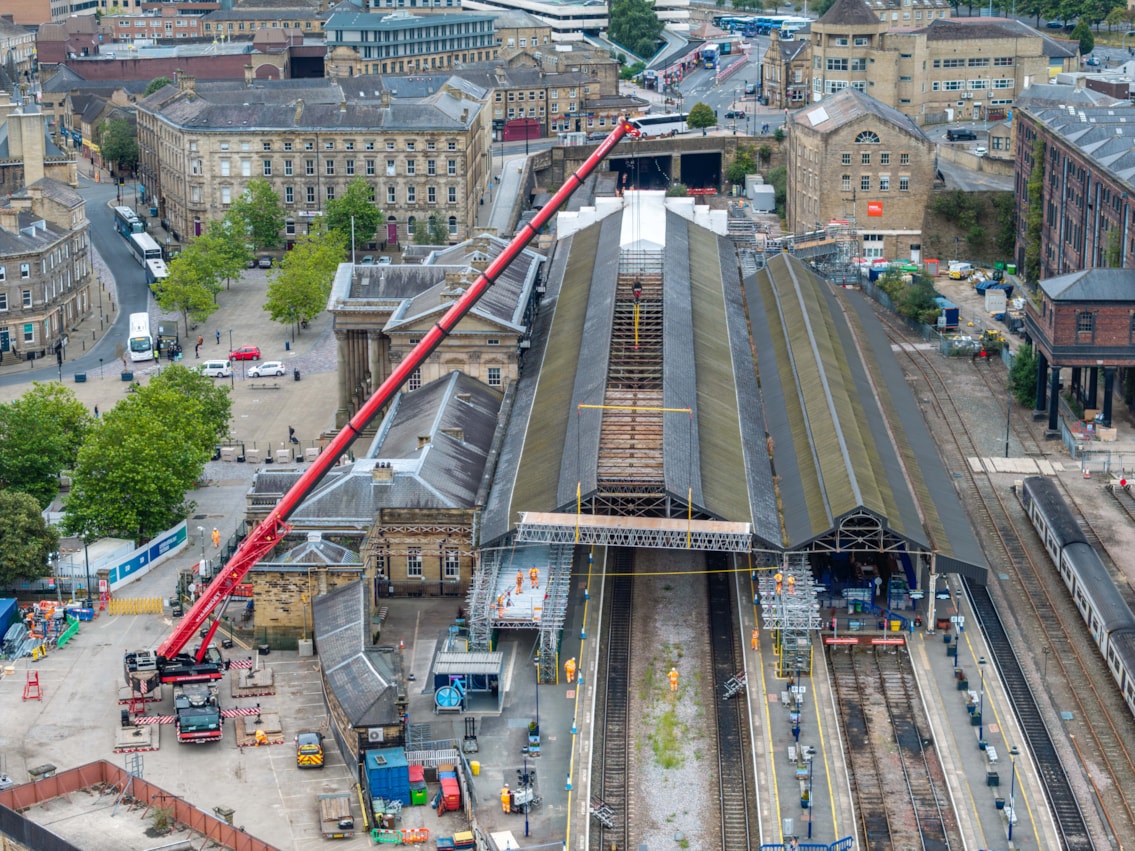 Hudds station canopy