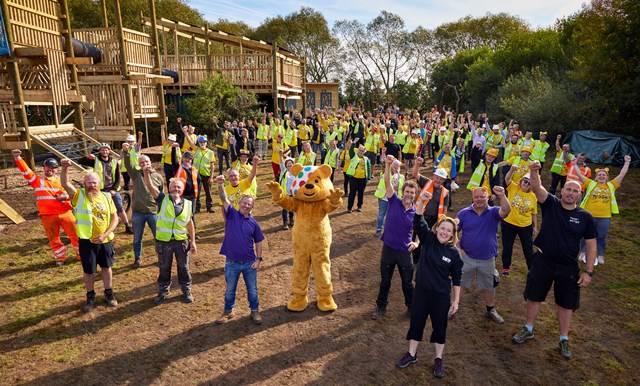 Yorkshire railway workers lend a hand to BBC’s DIY SOS project in Hull: DIY SOS The Big Build. Photo Credit- BBC 