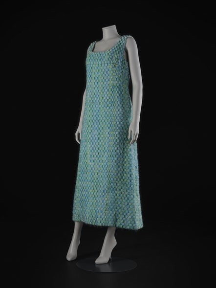 Velvet tweed dress, part of the Bernat Klein Collection. Image © National Museums Scotland-min