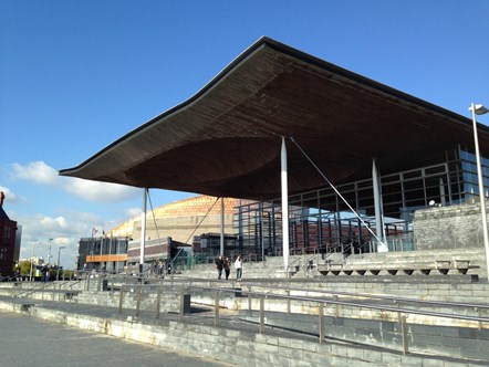 Senedd outside