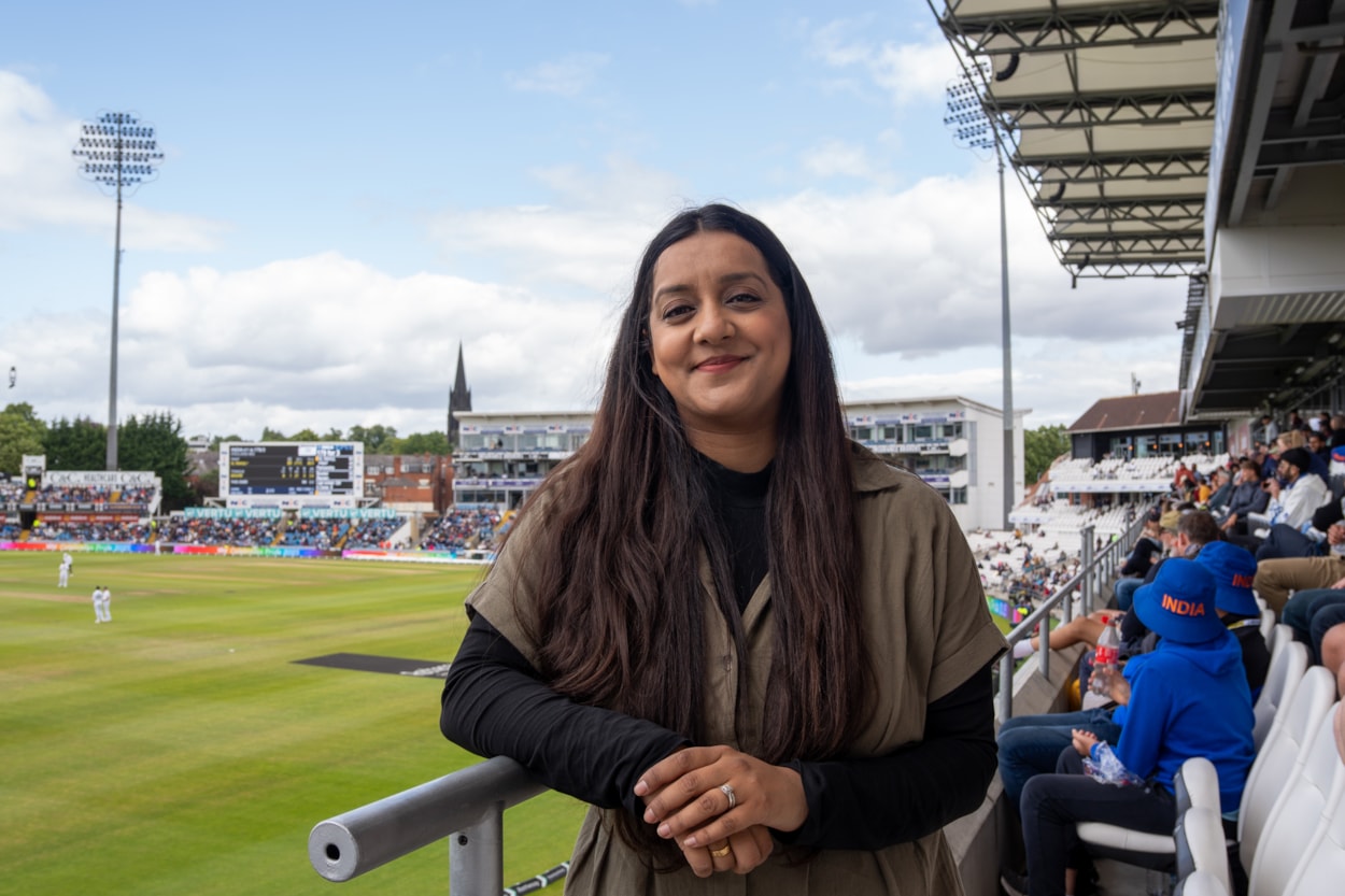 ICC Women's T20 World Cup: Councillor Salma Arif, Leeds City Council's executive member for adult social care, active lifestyles and culture, at the Headingley stadium.