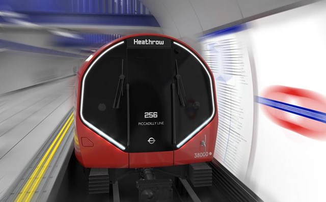 Siemens Image - Deep Tube train from the front