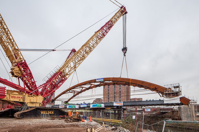 The Network Arch Bridge at the Ordsall Chord in Manchester (Matthew Nichol Photography)