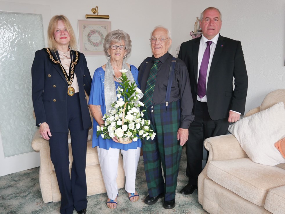 Bert and Isabel McCulloch celebrate Platinum Wedding Anniversary