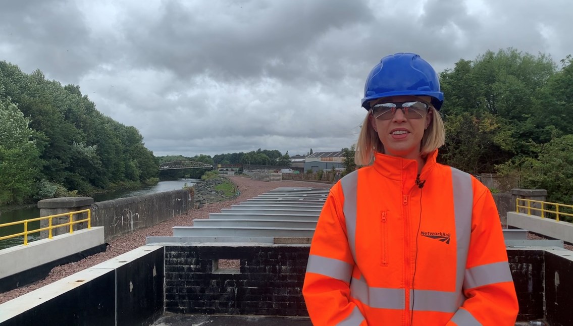 Jenny Gilruth MSP at new Leven station development