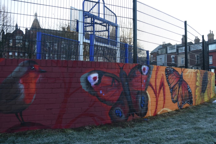 Mural at Banstead Park: The mural is inspired by wildlife you can find in local parks.